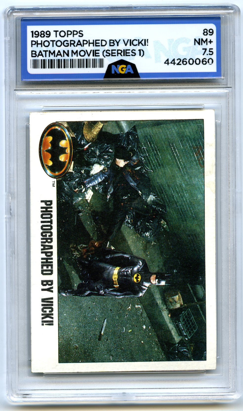 1989 Topps Batman #89 Photographed by Vicki! Other 7.5