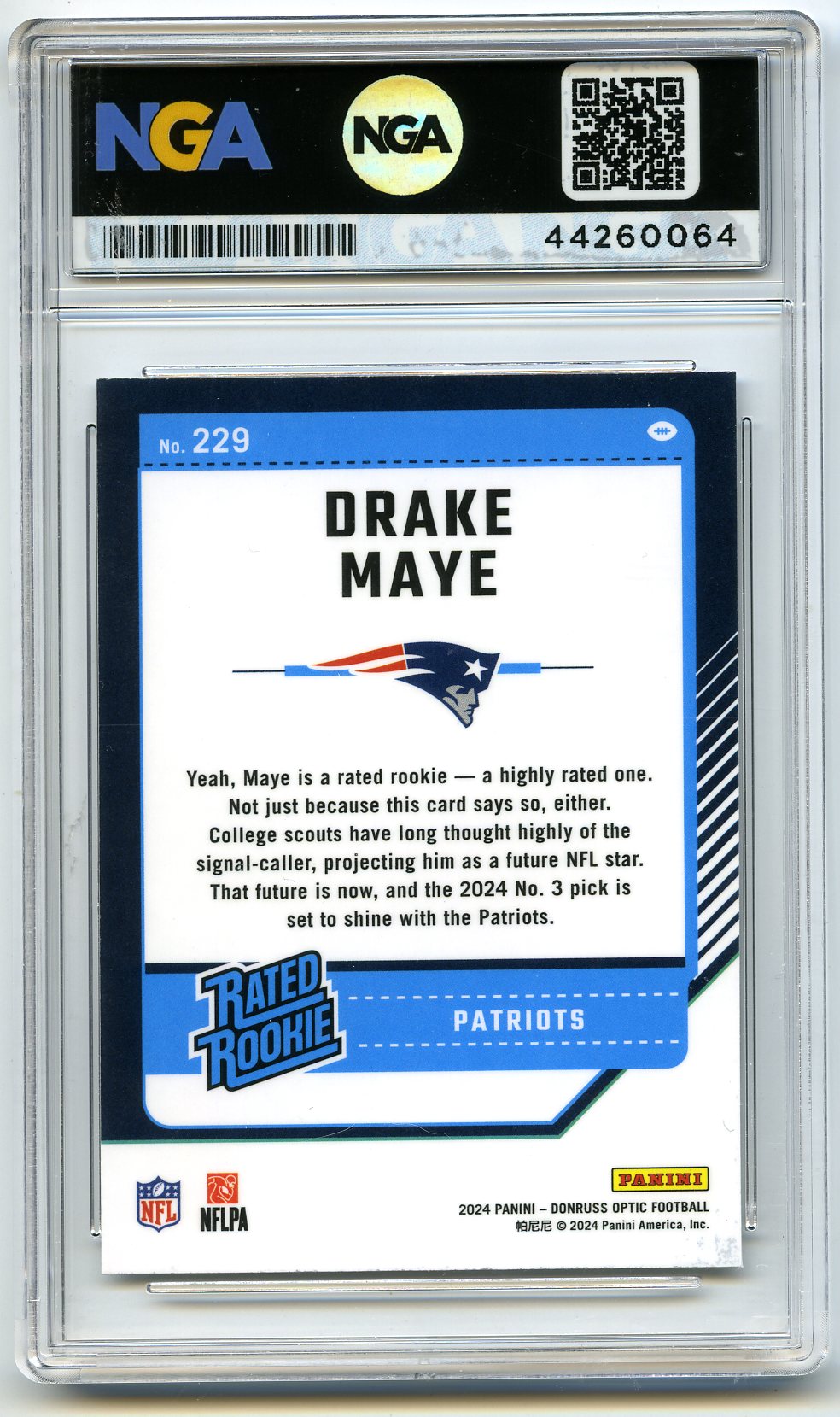 2024 Donruss Optic #229 Drake Maye Other 9