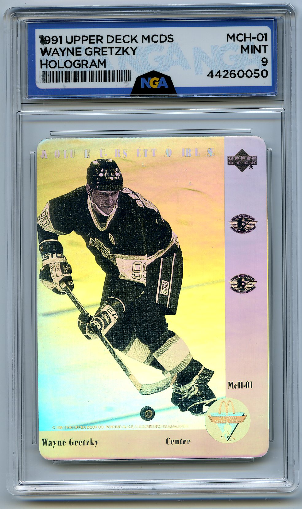 1991-92 Upper Deck McDonald's All-Stars #McH-01 Wayne Gretzky Holograms Other 9