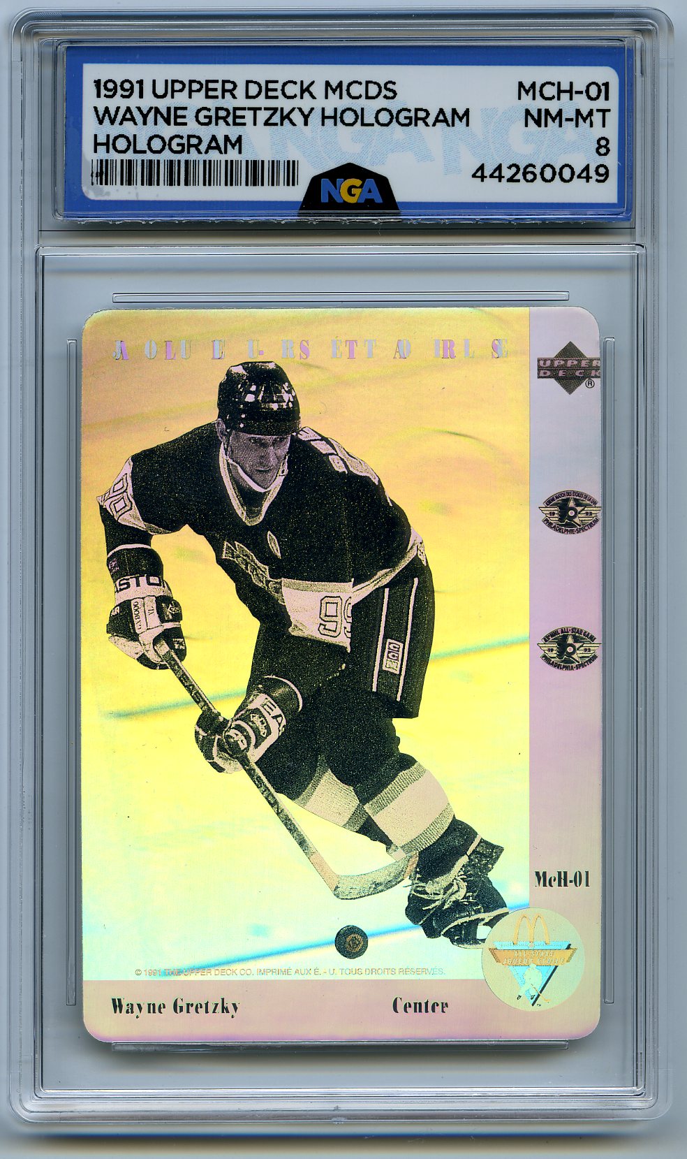 1991-92 Upper Deck McDonald's All-Stars #McH-01 Wayne Gretzky Holograms Other 8