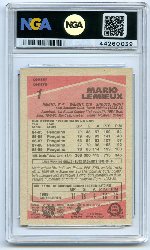 1989-90 O-Pee-Chee #1 Mario Lemieux Other 8