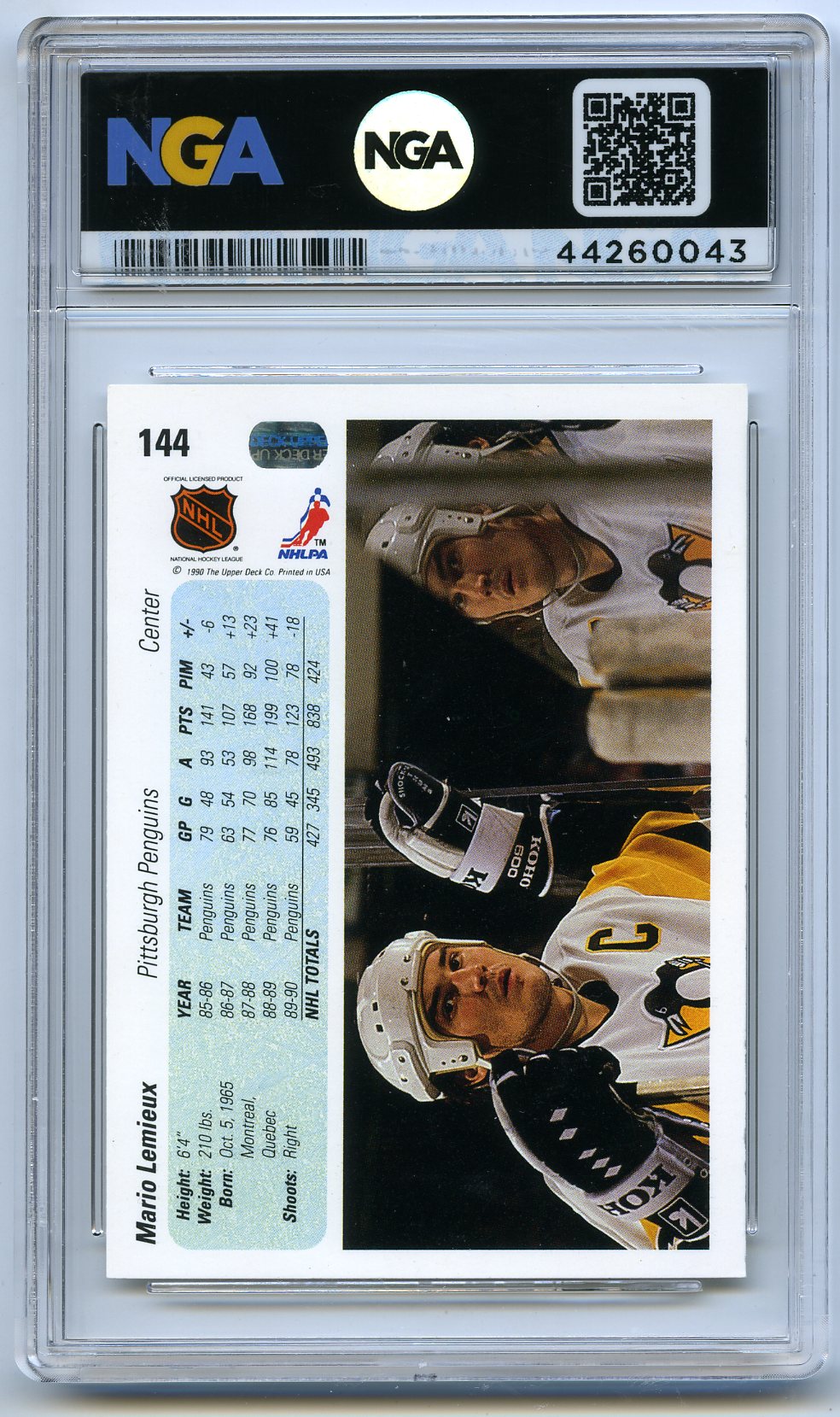 1990-91 Upper Deck #144 Mario Lemieux Other 10