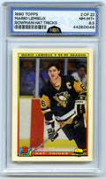 1990-91 Bowman #2 Mario Lemieux Hat Tricks Other 8.5