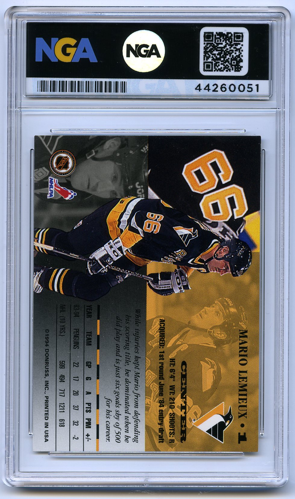 1994-95 Leaf #1 Mario Lemieux Other 9.5