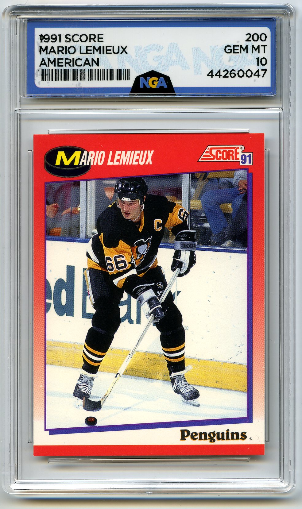 1991-92 Score Canadian Bilingual #200 Mario Lemieux Other 10