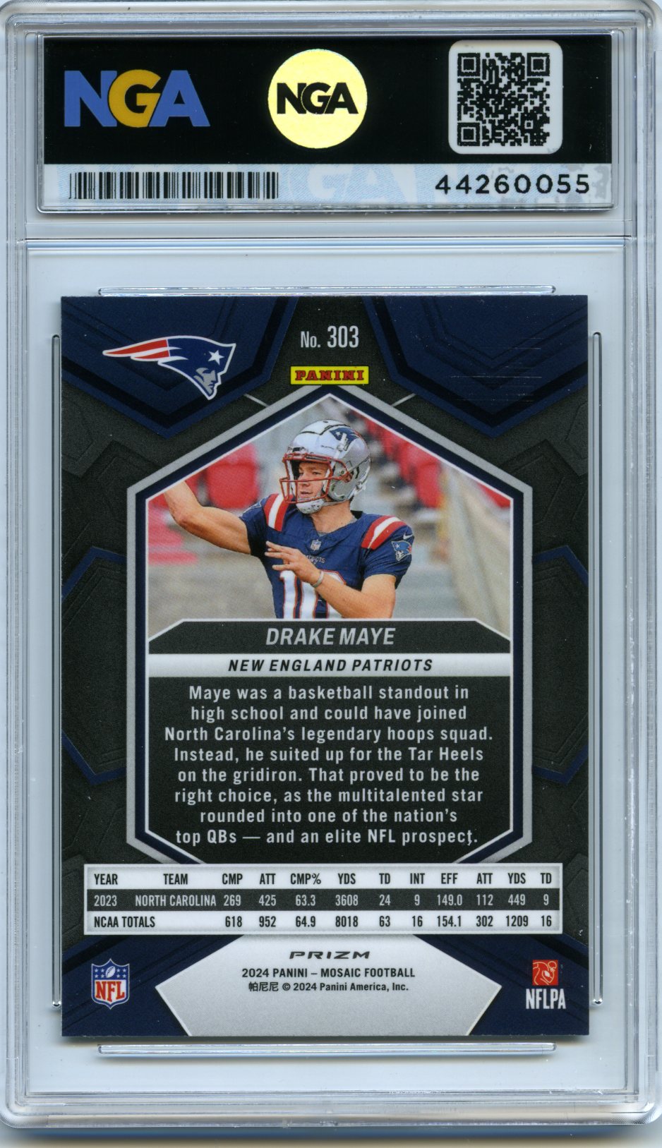 2024 Panini Mosaic #303 Drake Maye Mosaic Green Other 10