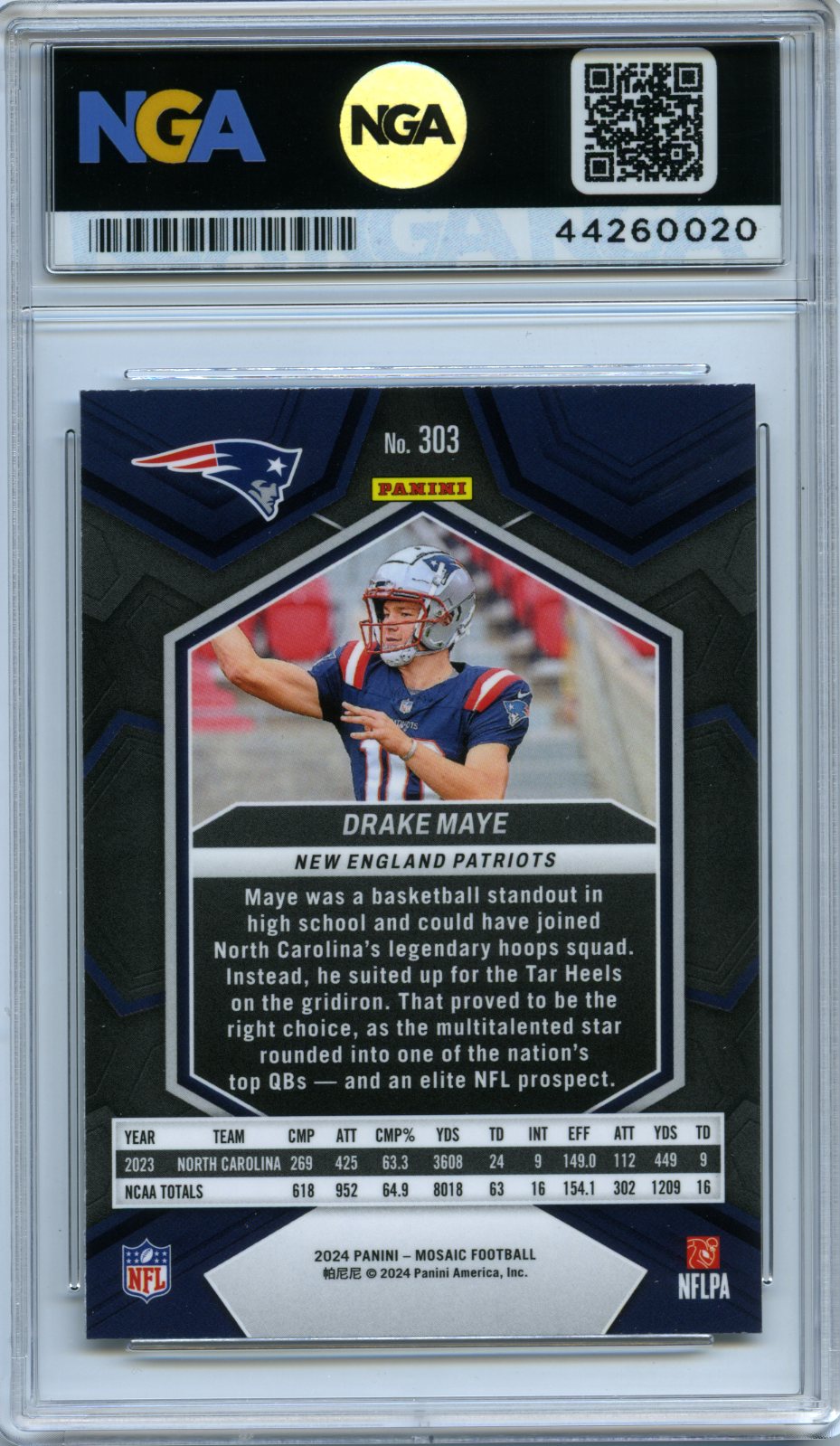 2024 Panini Mosaic #303 Drake Maye Mosaic Other 10