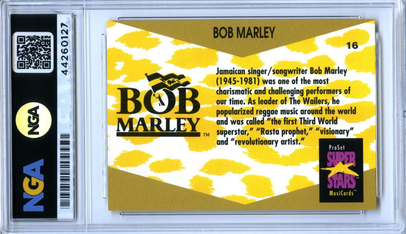1991 Pro Set SuperStars MusiCards #16 Bob Marley Other 10