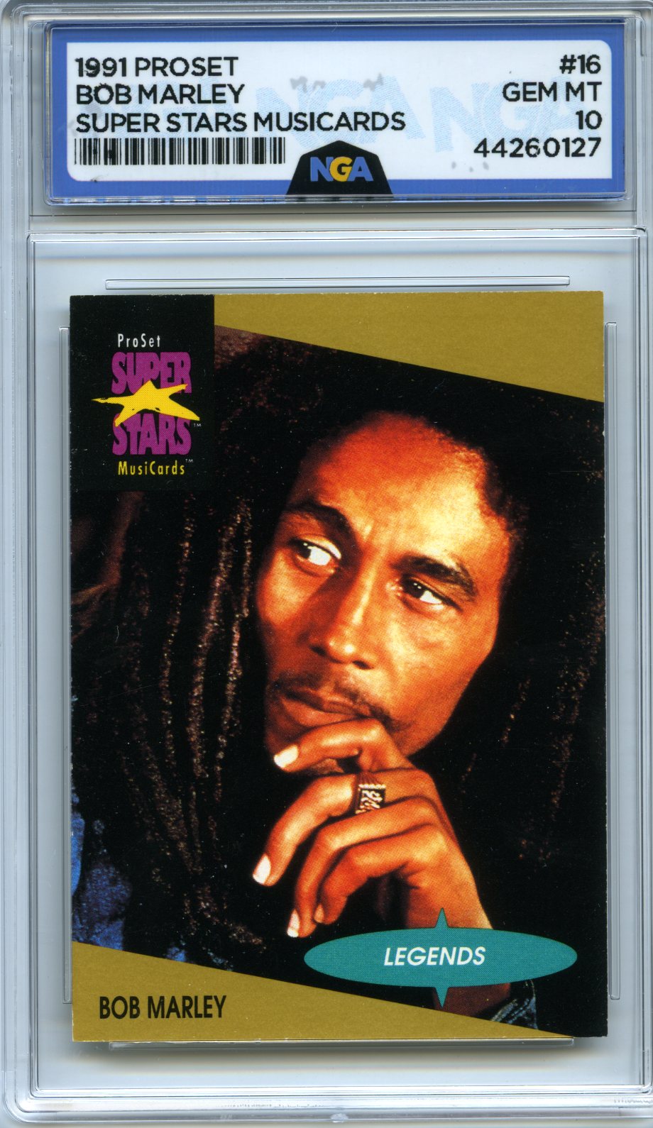 1991 Pro Set SuperStars MusiCards #16 Bob Marley Other 10