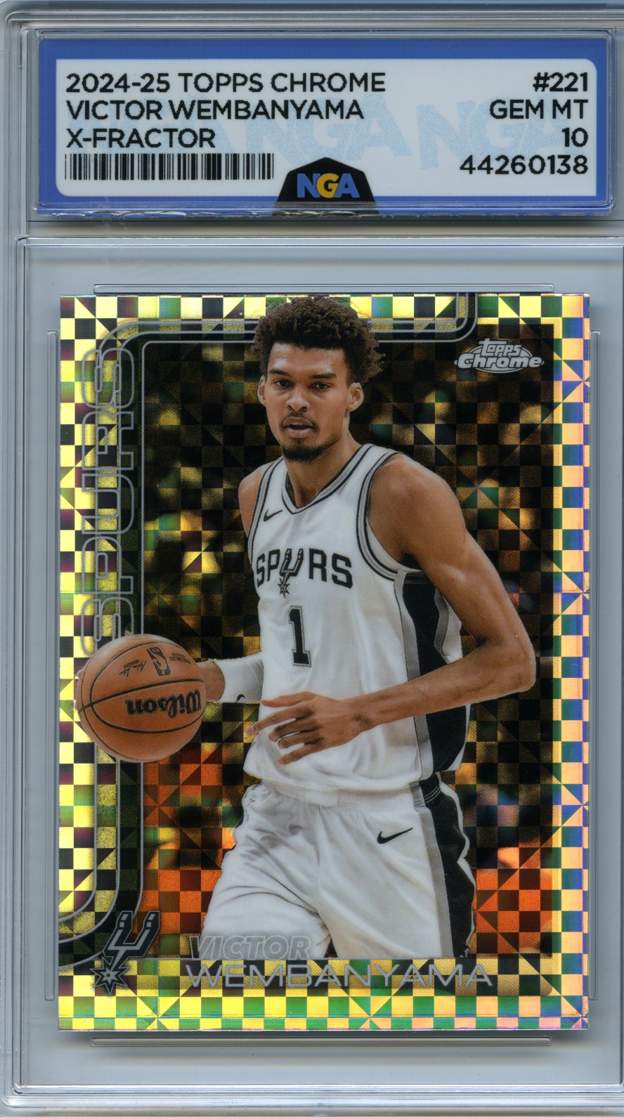2025-26 Topps Chrome #221 Victor Wembanyama X-Fractor Other 10