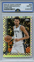 2025-26 Topps Chrome #221 Victor Wembanyama X-Fractor Other 10