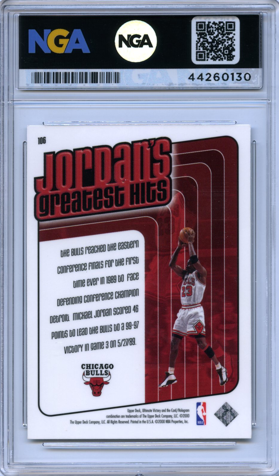 1999-00 Upper Deck Ultimate Victory #106 Michael Jordan Other 10