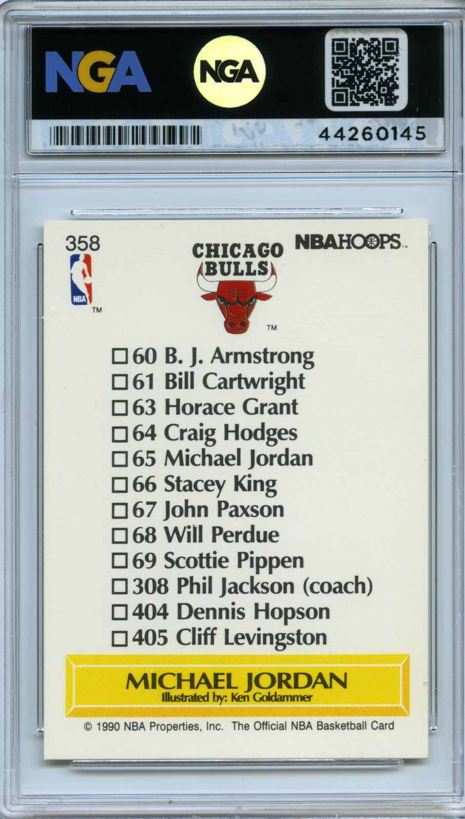 1990-91 Hoops #358 Michael Jordan Other 9.5