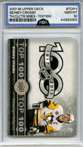 2017-18 Upper Deck Tim Hortons #TOP-1 Sidney Crosby Top 100 Other 10