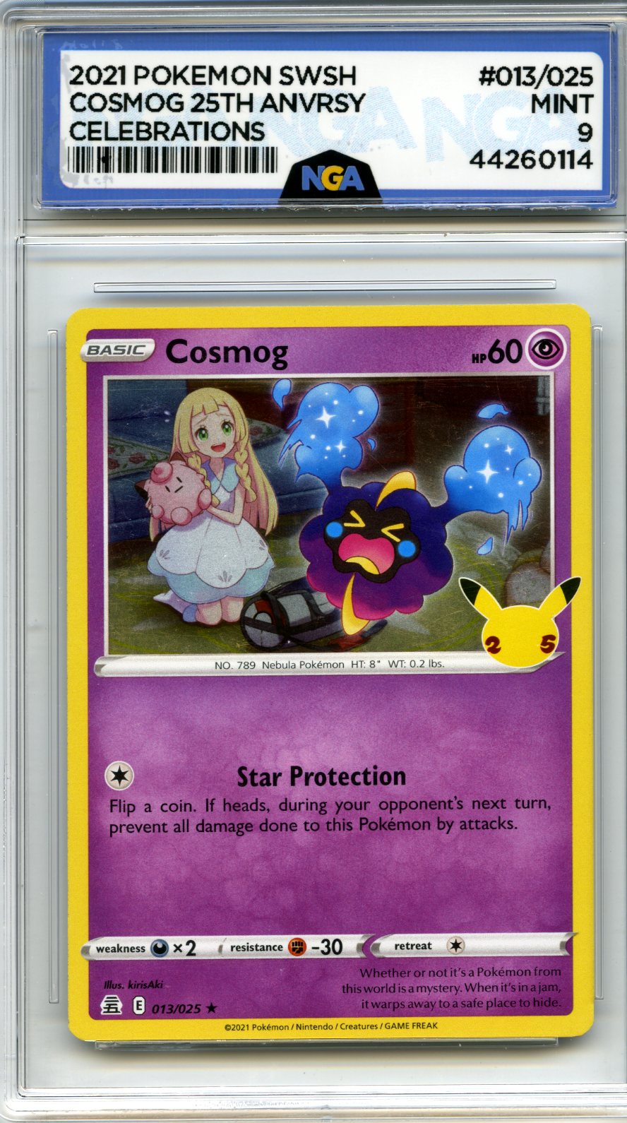 Celebrations #013/025 Cosmog NGA 9