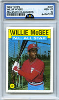 1986 Topps #707 Willie McGee Other 10