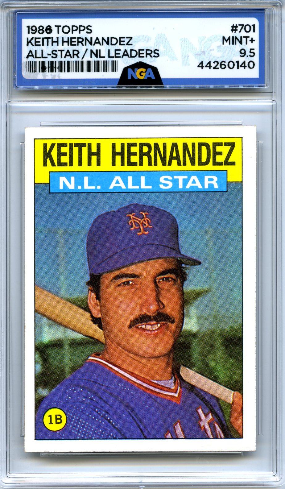 1986 Topps #701 Keith Hernandez Other 9.5