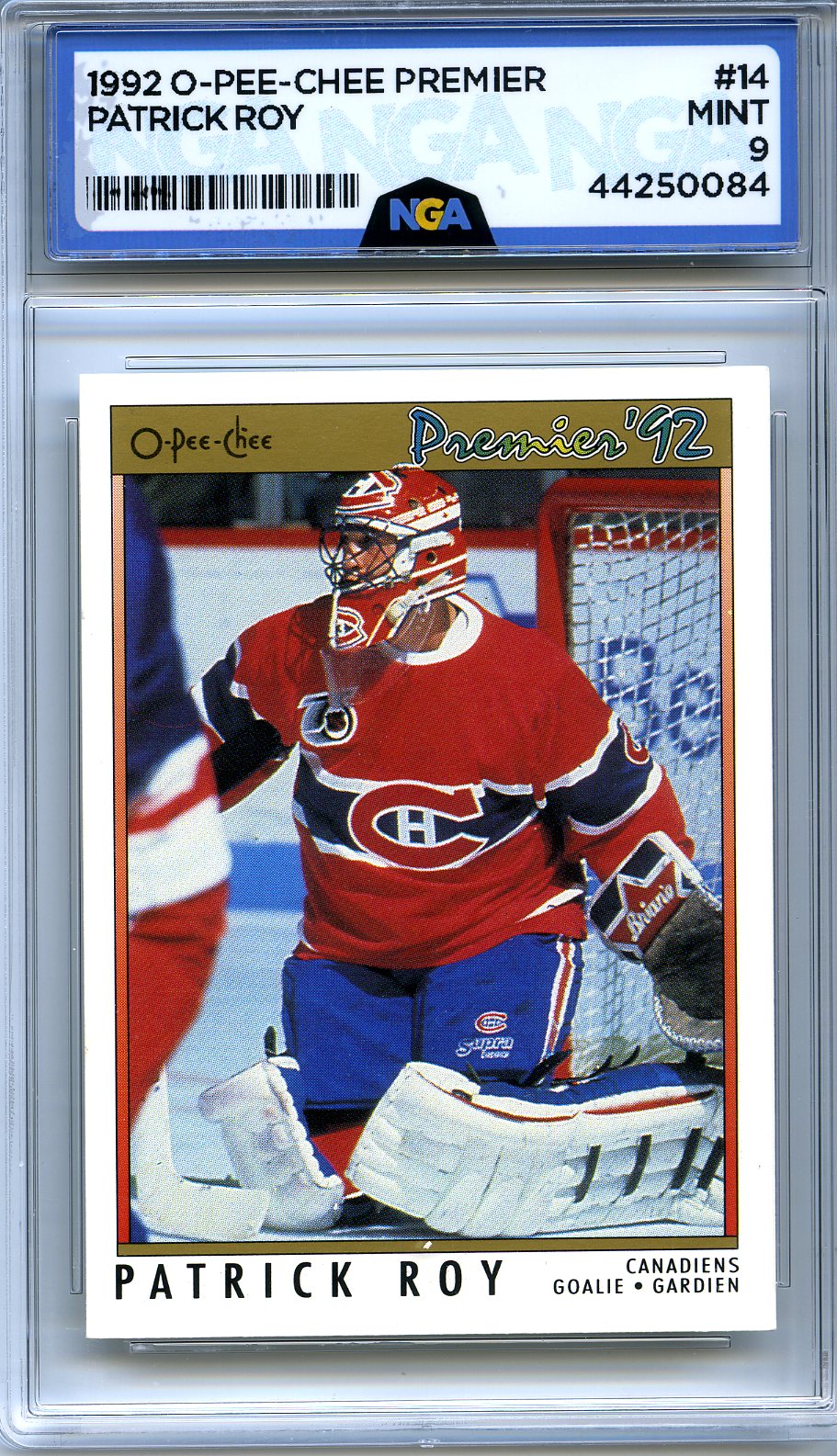 1991-92 O-Pee-Chee Premier #14 Patrick Roy Other 9