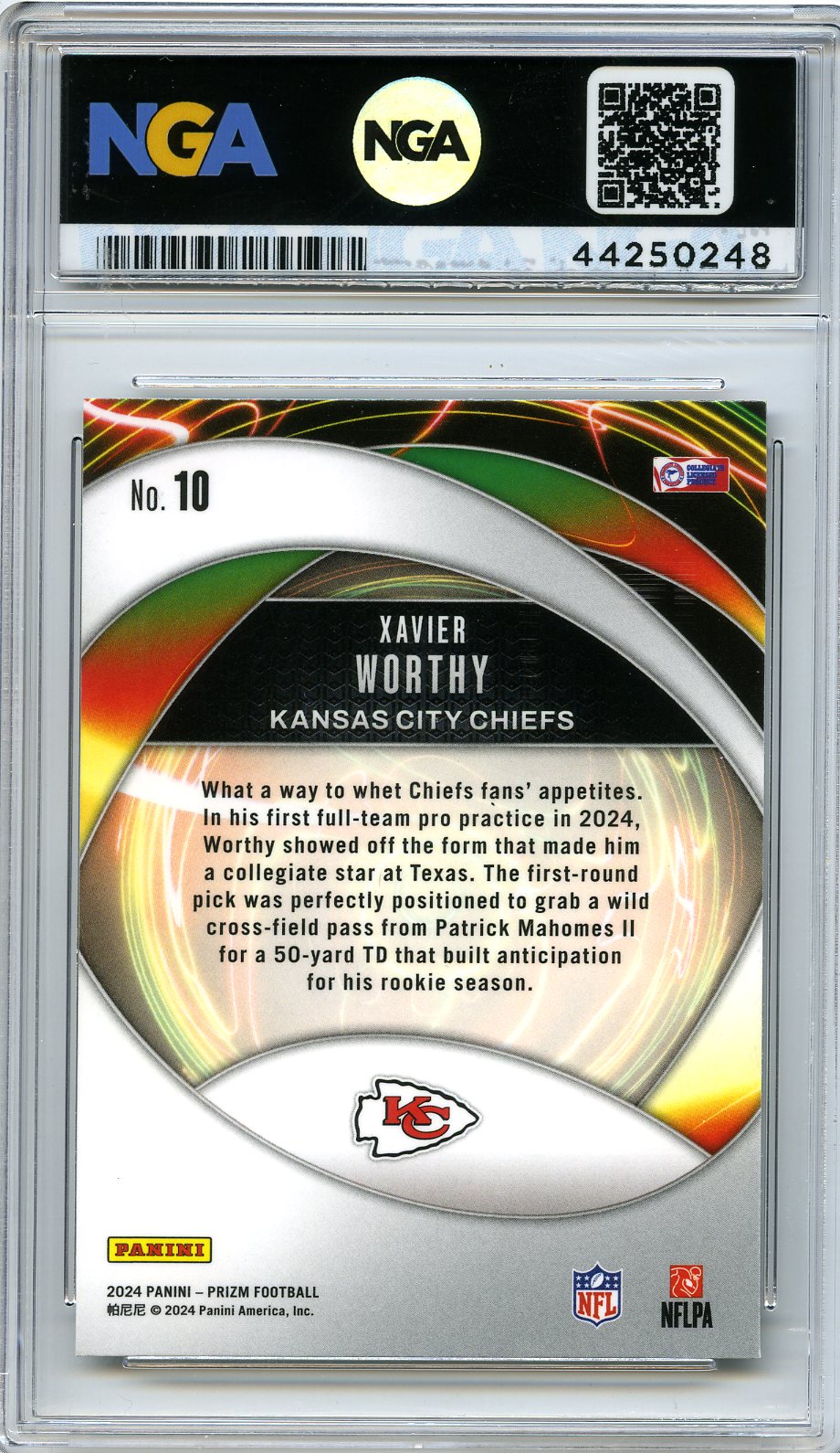 2024 Panini Prizm #10 Xavier Worthy Portals Other 10