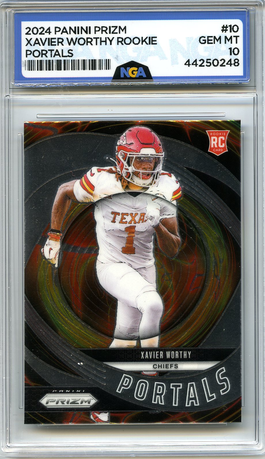 2024 Panini Prizm #10 Xavier Worthy Portals Other 10