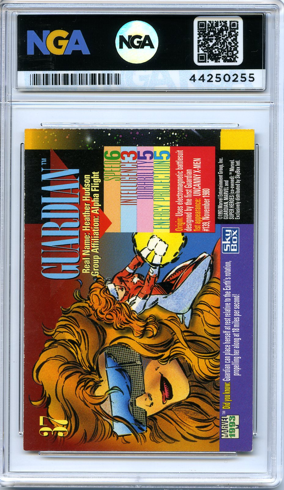 1993 SkyBox Marvel Universe #37 Guardian Other 10