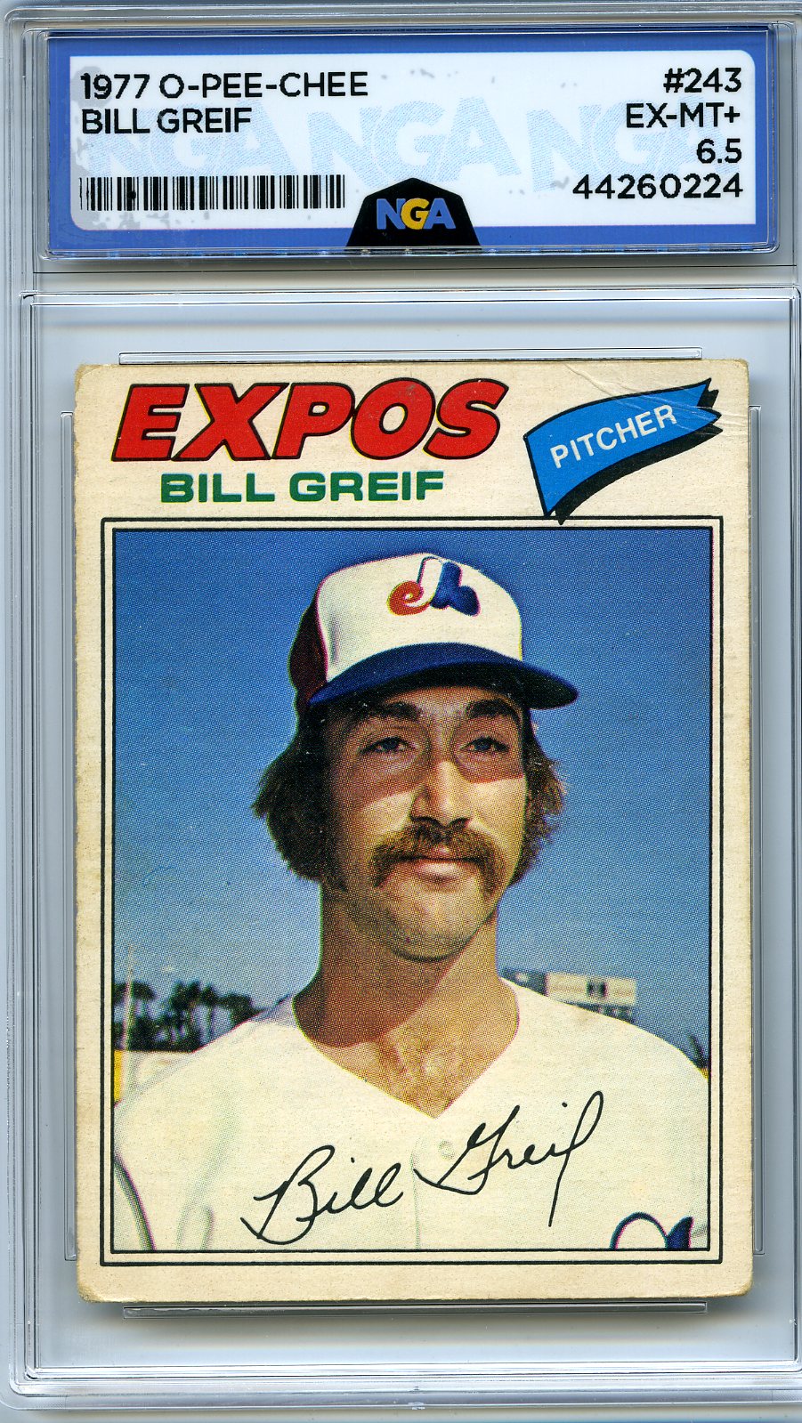 1977 O-Pee-Chee #243 Bill Greif Other 6.5