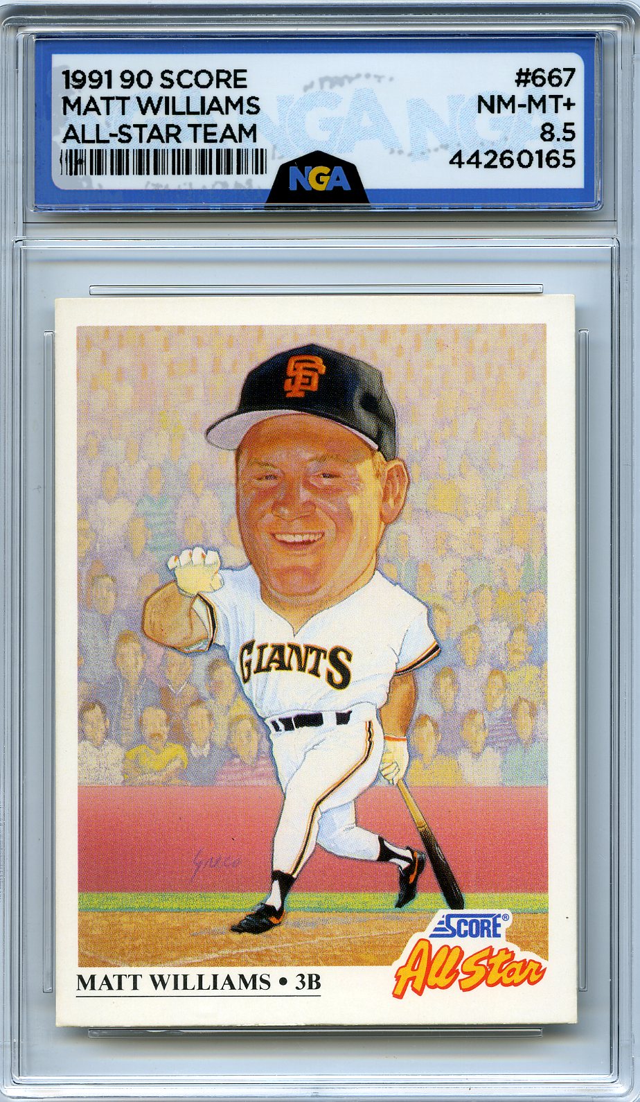 1991 Score #667 Matt Williams Other 8.5