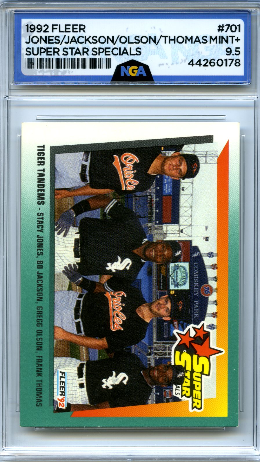 1992 Fleer #701 Tiger Tandems (Jones /Jackson /Olson /Thomas) Other 9.5