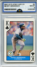 1990 U.S. Playing Card All-Stars Playing Cards #K♣ Rickey Henderson Other 8