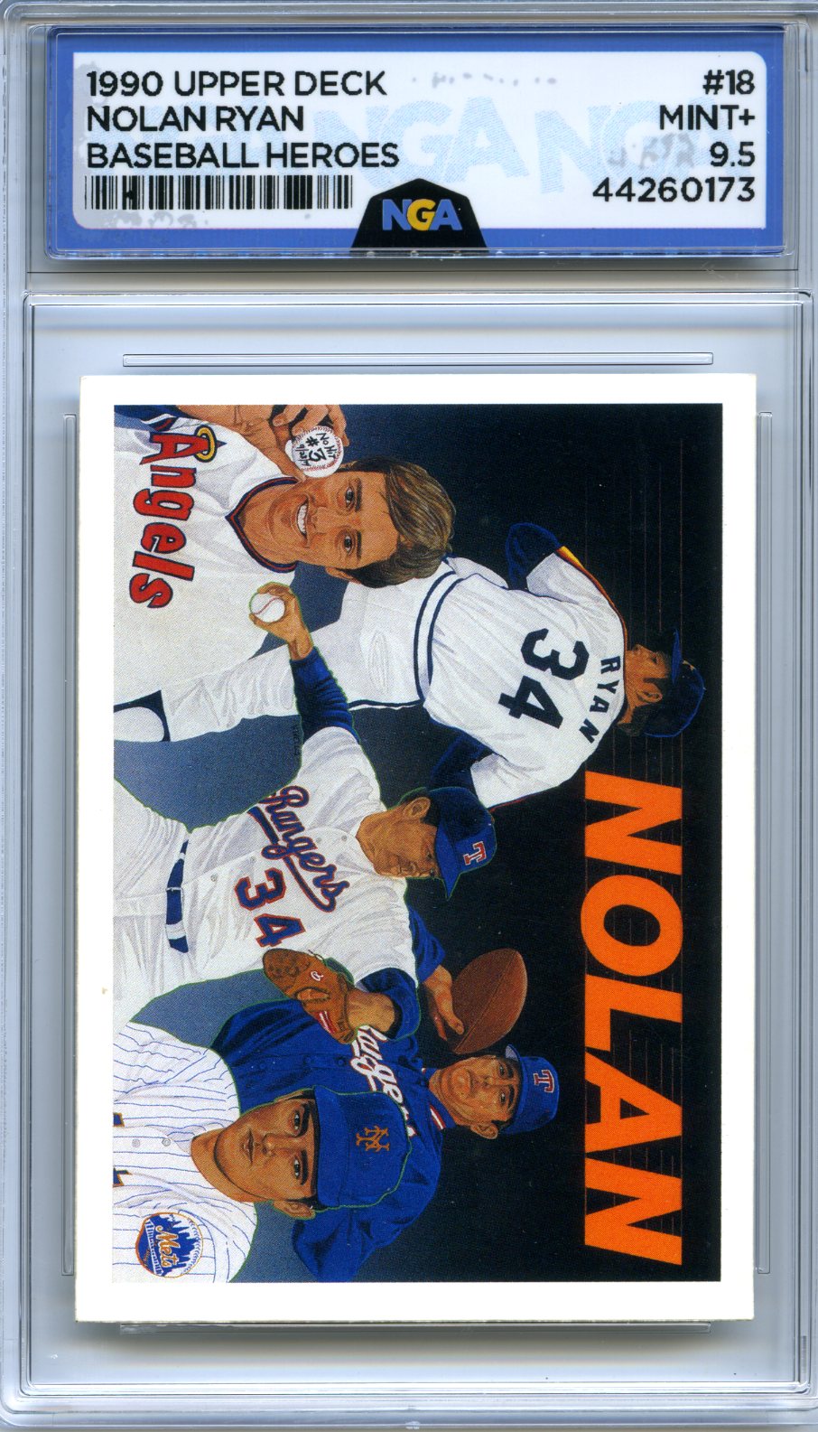 1991 Upper Deck #18 Nolan Ryan Baseball Heroes: Nolan Ryan Other 9.5