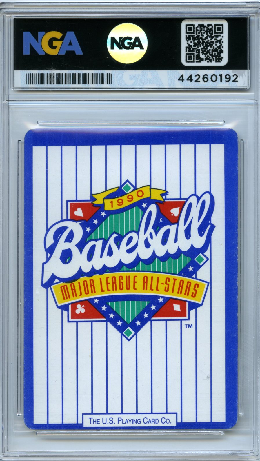 1990 All-Stars Playing Cards #J♣ Wade Boggs Silver-Edge