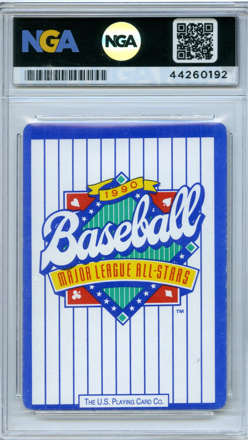 1990 All-Stars Playing Cards #J♣ Wade Boggs Silver-Edge