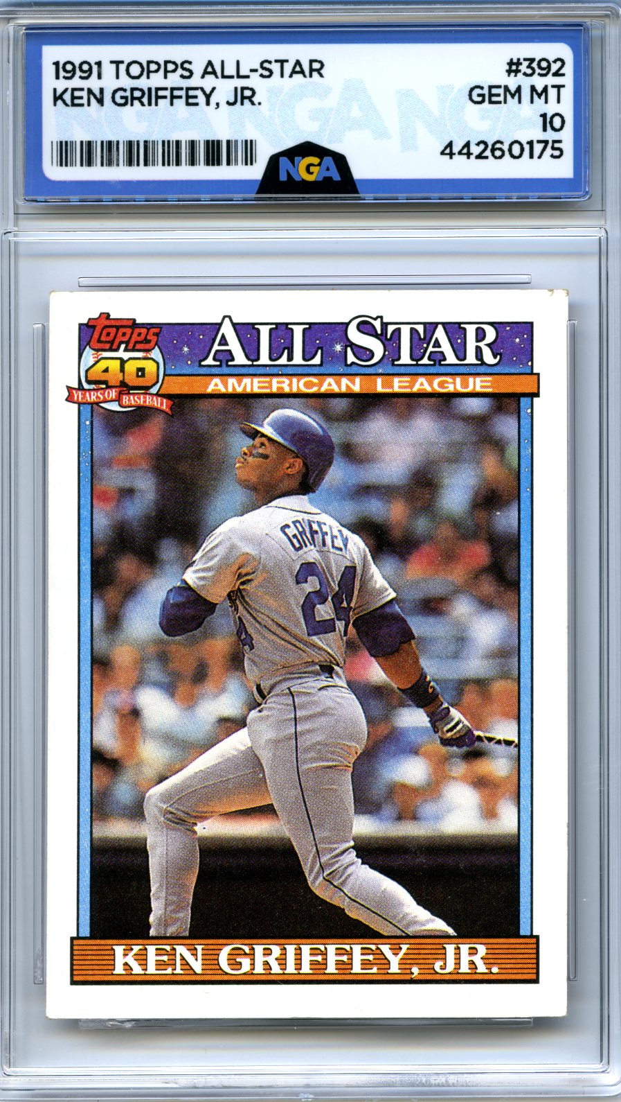 1991 Topps #392 Ken Griffey, Jr. Other 10