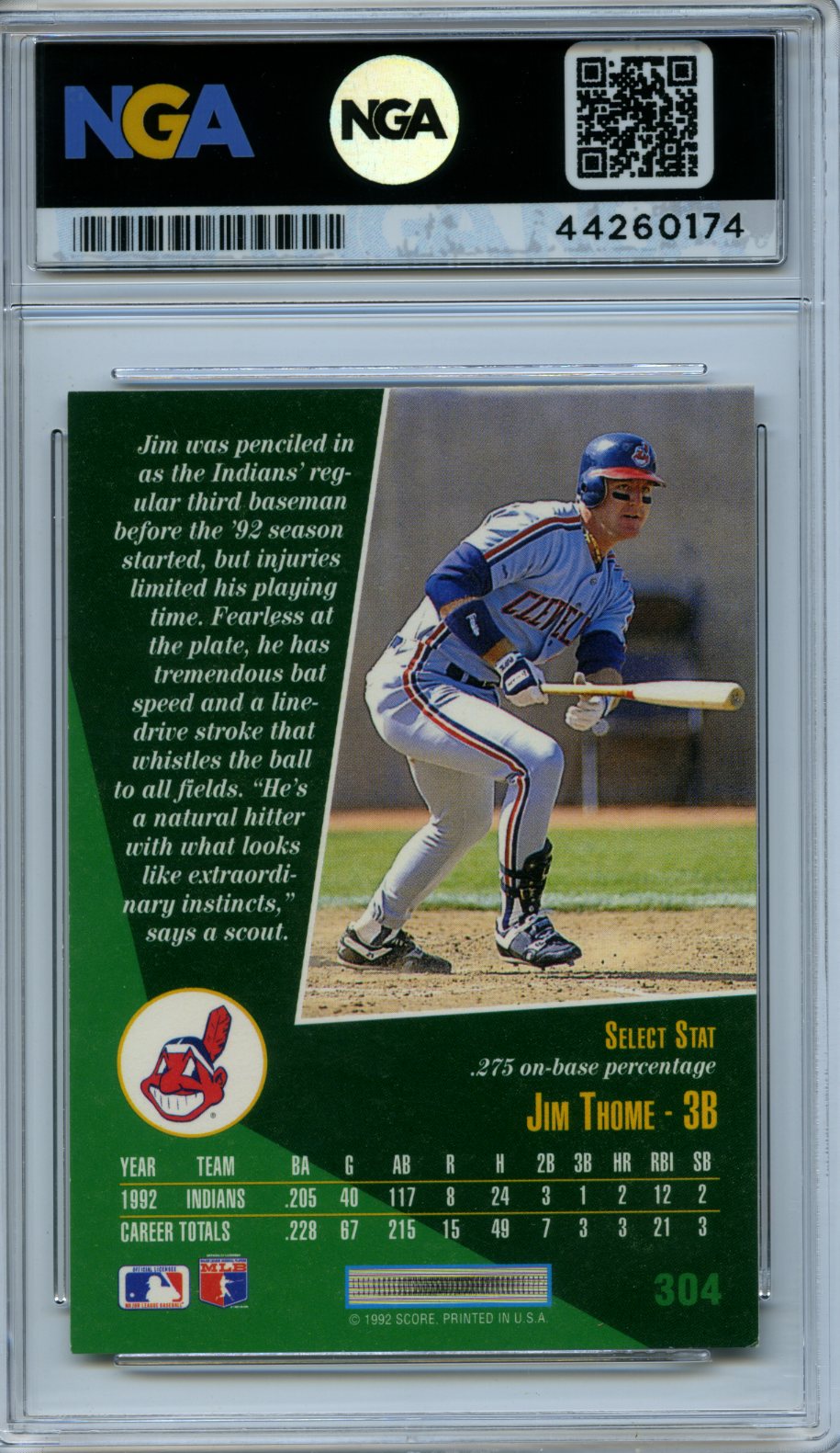 1993 Select #304 Jim Thome Other 9.5