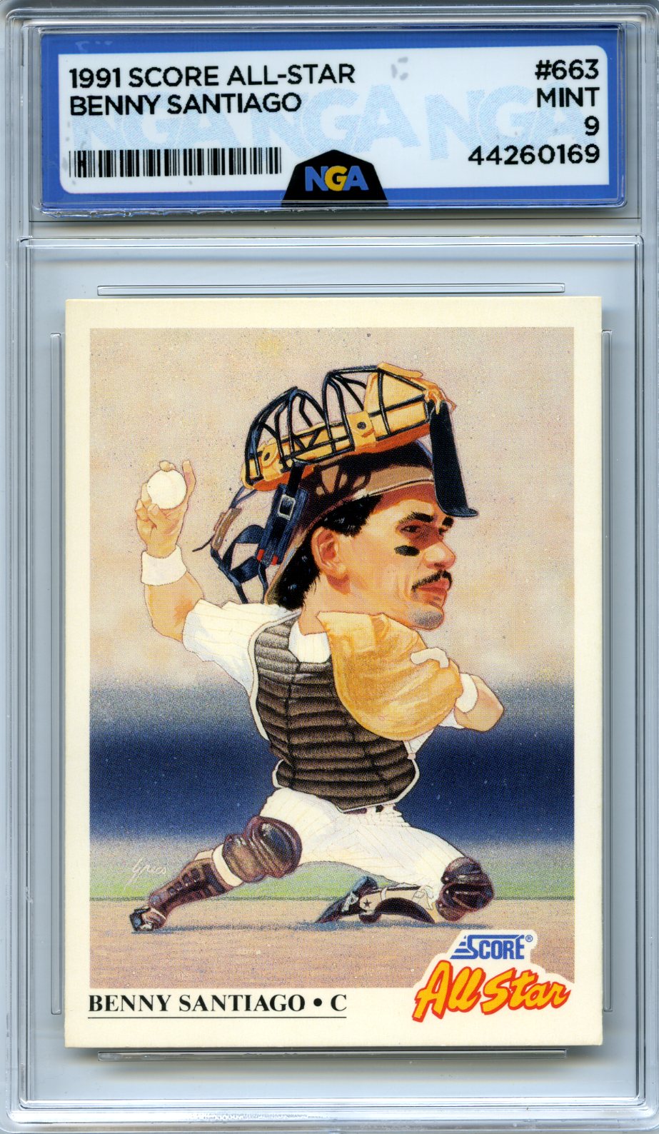 1991 Score #663 Benny Santiago Other 9
