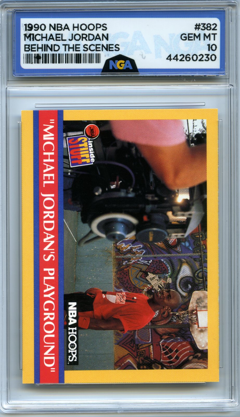 1990-91 Hoops #382 "Michael Jordan's Playground" NGA 10