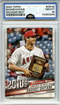 2020 Topps #DB-92 Shohei Ohtani Decades' Best (Series One)