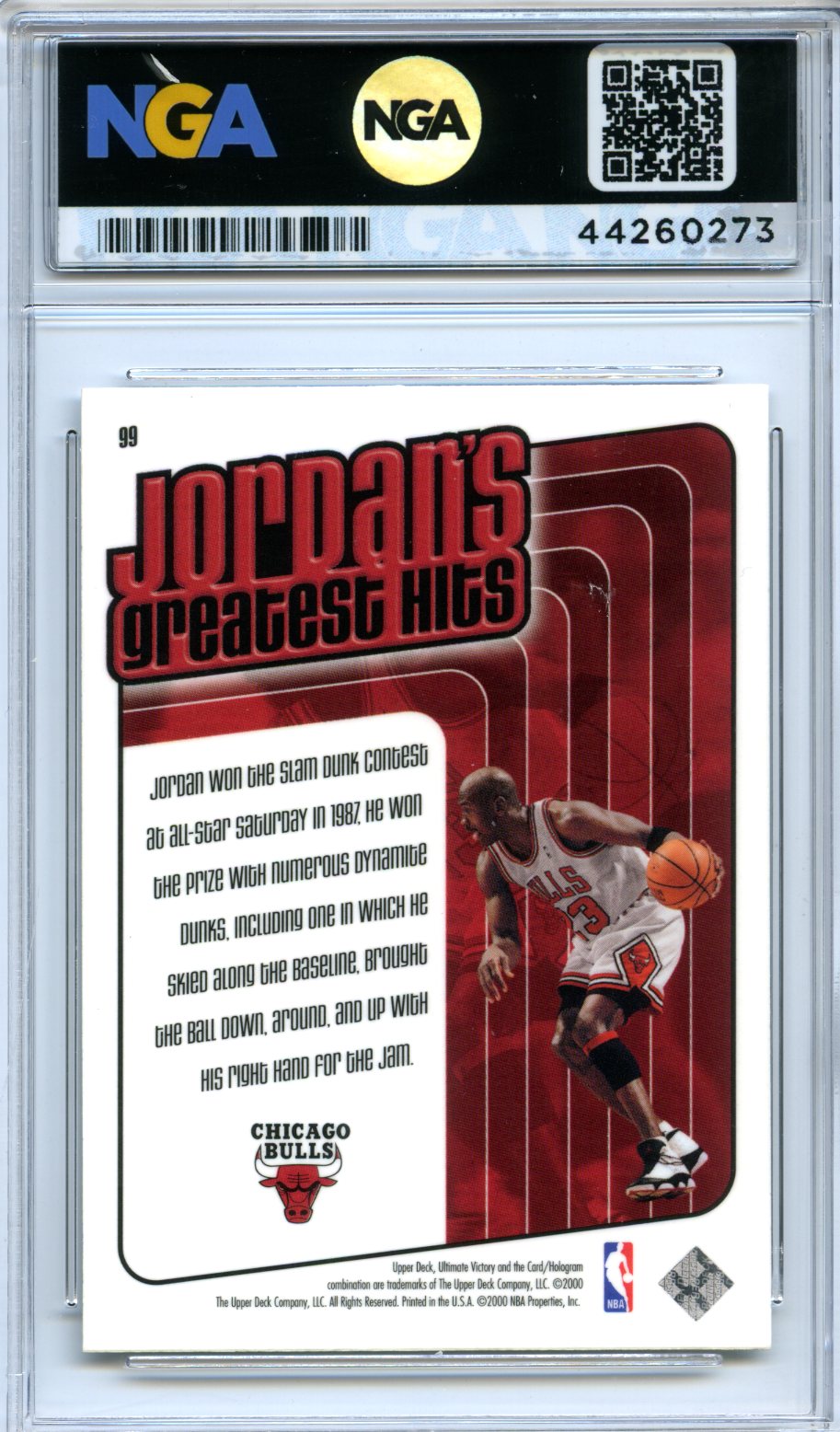 1999-00 Upper Deck Ultimate Victory #99 Michael Jordan Other 10