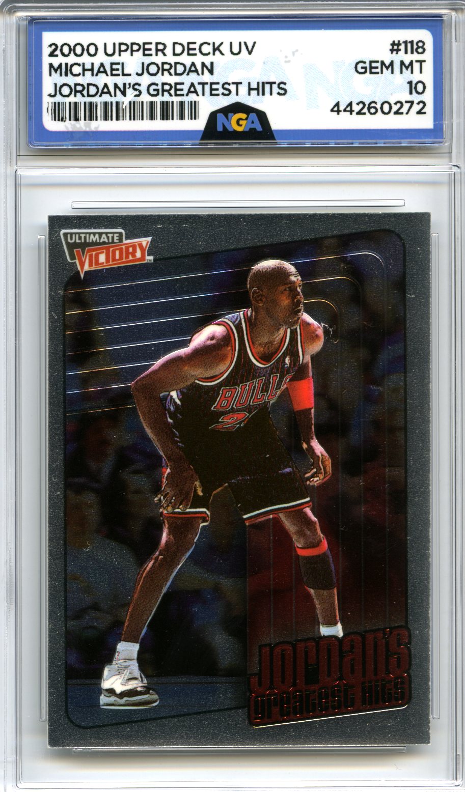 1999-00 Upper Deck Ultimate Victory #118 Michael Jordan NGA 10