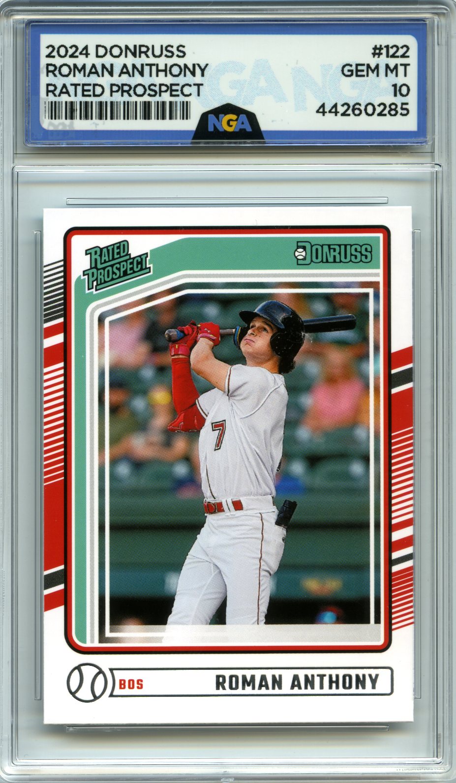 2024 Donruss #122 Roman Anthony Liberty NGA 10