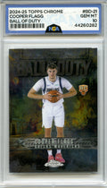 2025-26 Topps Chrome #BD-21 Cooper Flagg Ball of Duty NGA 10