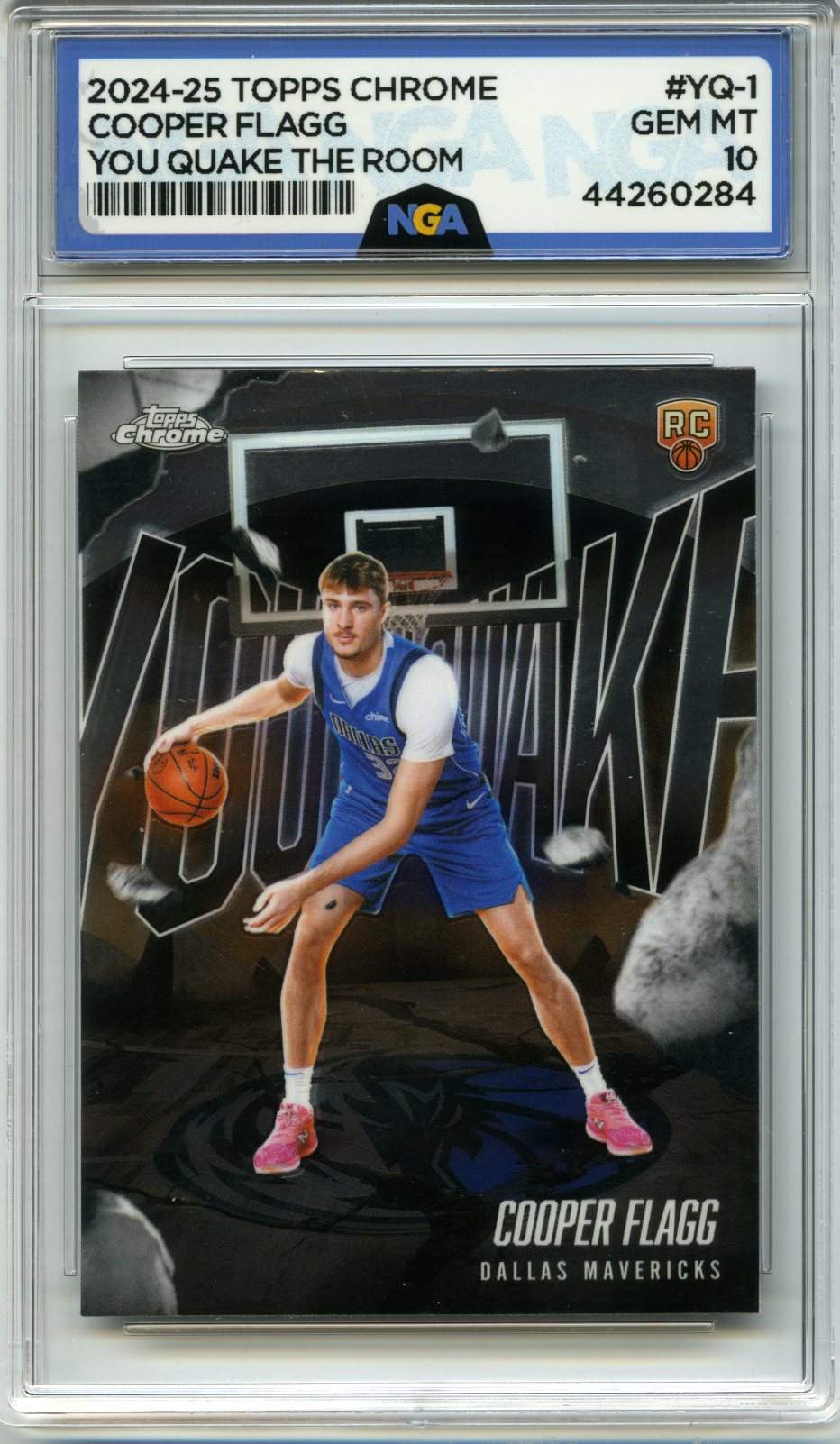 2025-26 Topps Chrome #YQ-1 Cooper Flagg Youthquake NGA 10