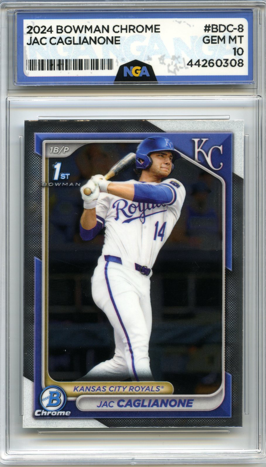 2024 Bowman Draft #BDC-8 Jac Caglianone Chrome NGA 10