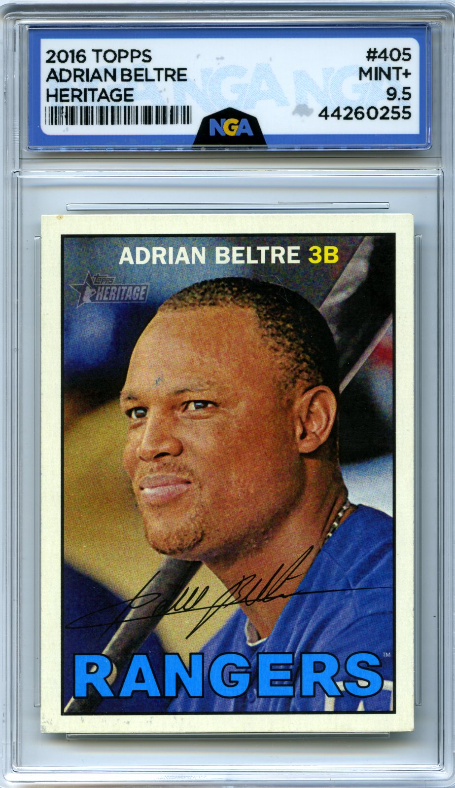 2016 Topps Heritage #405 Adrian Beltre NGA 9.5