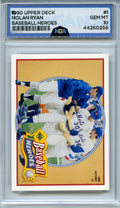 1991 Upper Deck #10 Nolan Ryan Baseball Heroes: Nolan Ryan NGA 10