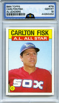 1986 Topps #719 Carlton Fisk NGA 10