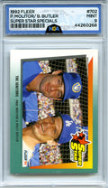 1992 Fleer #702 The Ignitors (Paul Molitor / Brett Butler) NGA 9