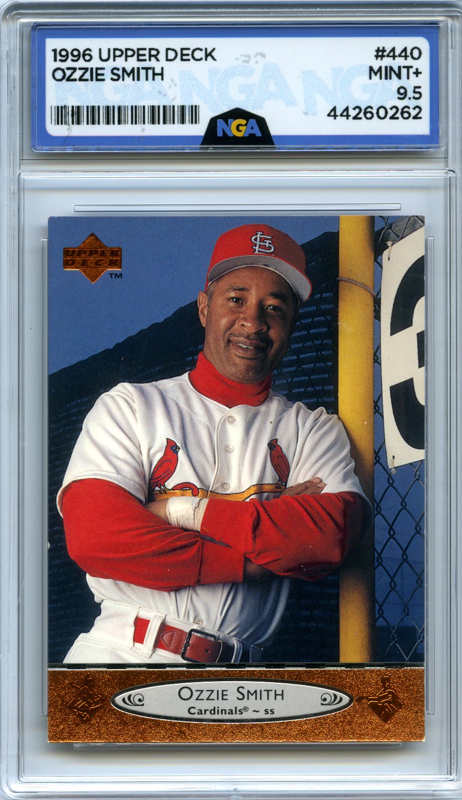 1996 Upper Deck #440 Ozzie Smith NGA 9.5
