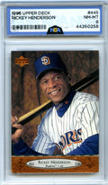 1996 Upper Deck #445 Rickey Henderson NGA 8