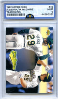 1993 Upper Deck #49 Bash Brothers (Ruben Sierra / Mark McGwire) NGA 9